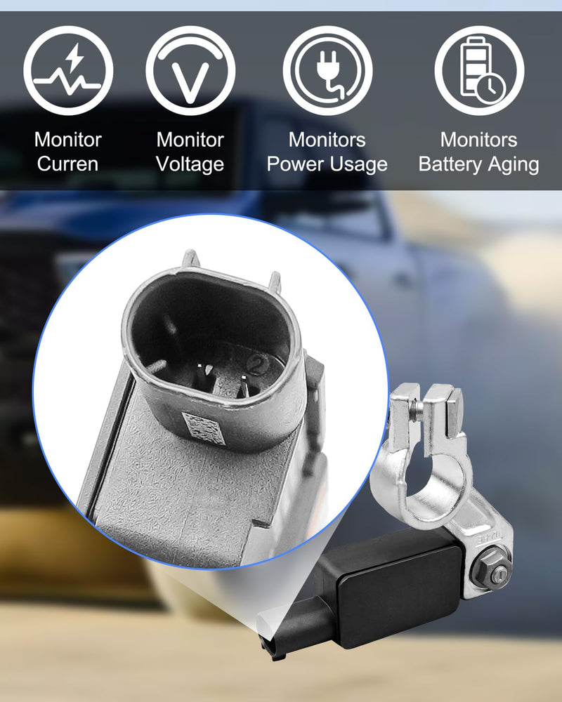 Current Battery Sensor Compatible with Dodge Durango Ram Jeep Compass Grand Cherokee Chrysler Pacifica Voyager Replace 68318616AC 56029778AB, Battery Monitor Module