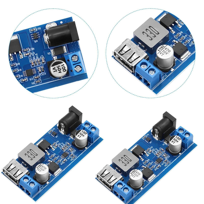 4pcs 24V/12V to 5V 5A Step Down Converter DC Buck Converter Module | Power supply, voltage regulator adjustable buck converter, stabilised power supply for electronics projects