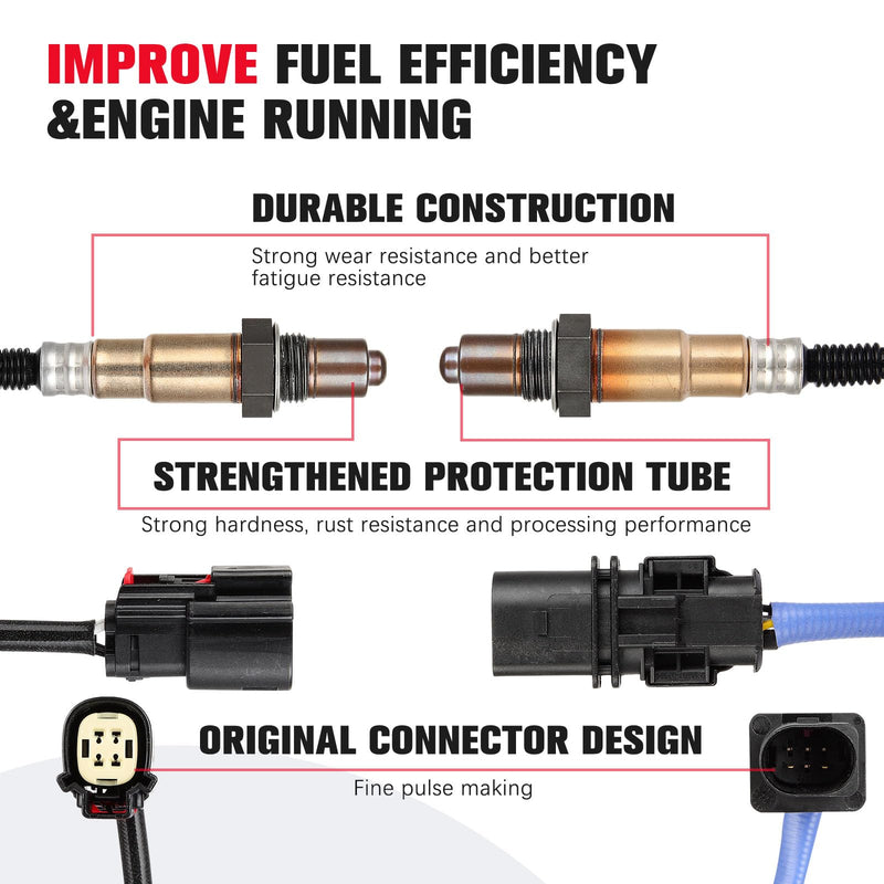 [Australia - AusPower] - O2 Oxygen Sensor Upstream Downstream Compatible for Ford Focus 2012 2013 2014 234-5113 234-4575 2PCS 