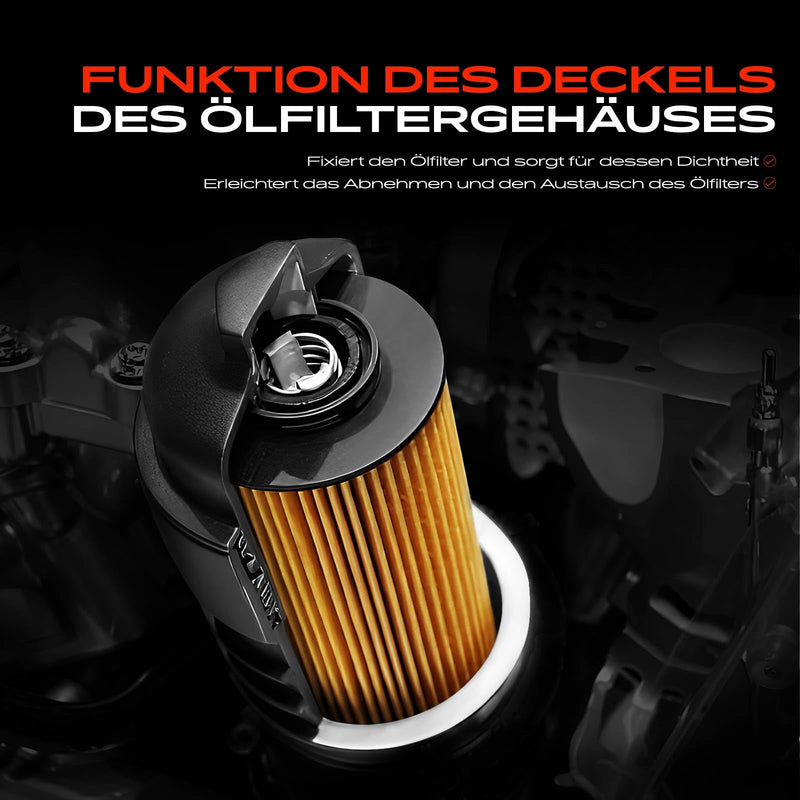 Frankberg Oil Filter Housing Oil Cooler Cooling System Engine Filter Cooling Oil Filter Replacement # 32208377 | Compatible with XC40 536