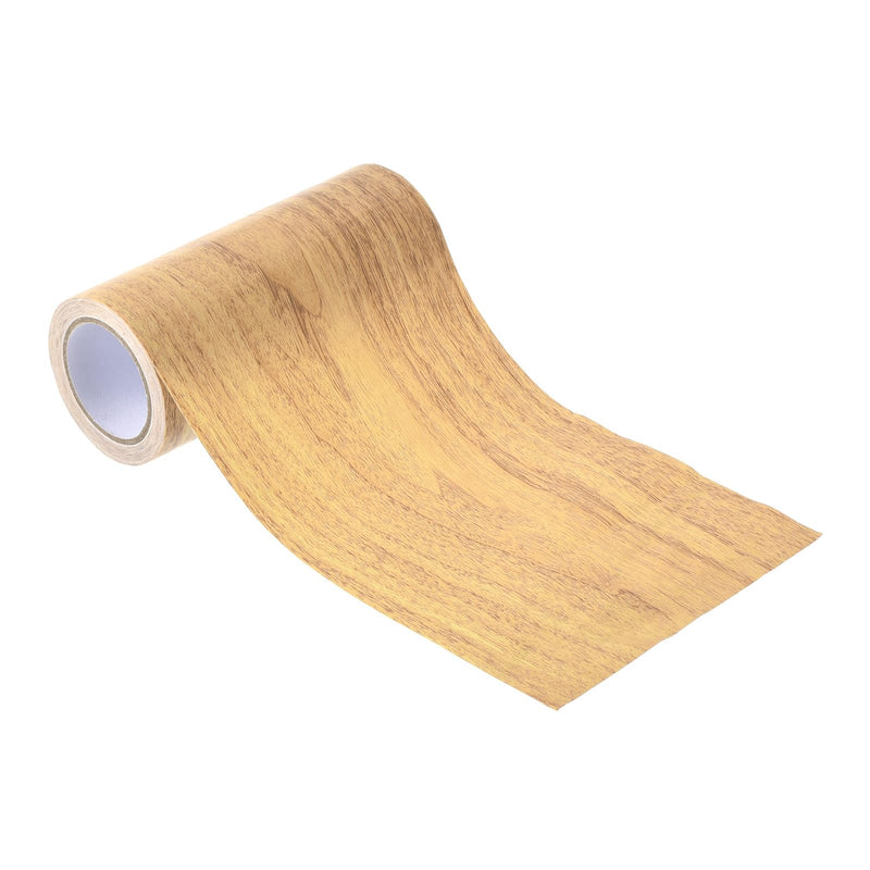 PATIKIL Wood Grain Repair Tape 4.7" X15', Self Adhesive Realistic Textured Repair Tape Patch for Floor Door Table Cabinets Desk, Natural Oak