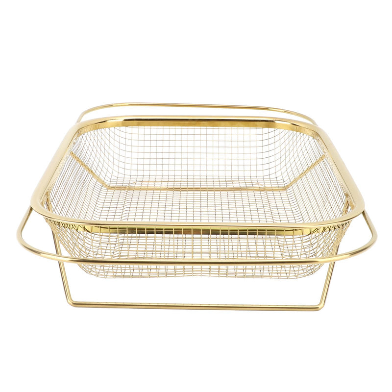 [Australia - AusPower] - Over the Sink Strainer, Stainless Steel, Multifunctional, Space Saving, Over the Sink, Strainer Basket for Home (Gold) Gold 