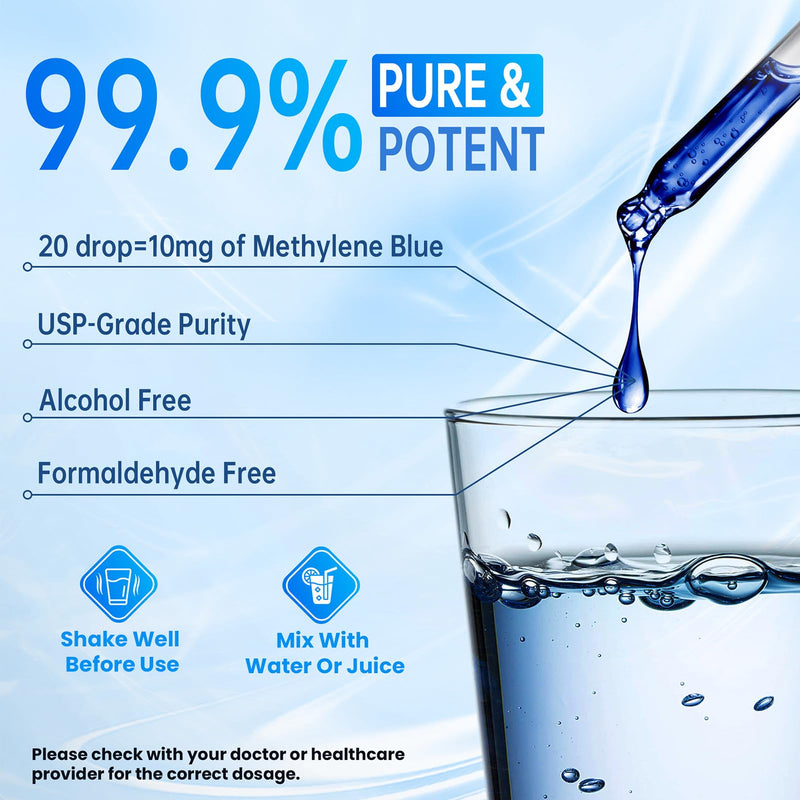 Methylene Blue, Methylene Blue Droplet, 1% USP, 4.06 Fl Oz