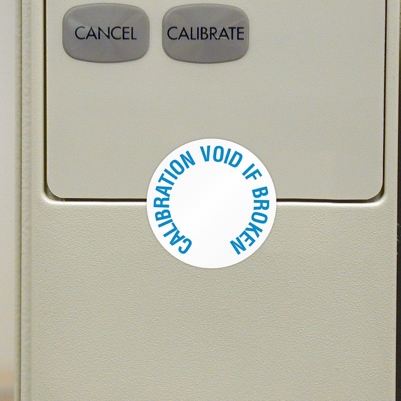 SmartSign Calibration Void If Broken Labels | Pack of 200, 0.75" x 0.75" Tamper Resistant Vinyl Stickers, Made in USA Destructible Vinyl Labels - Pack of 200