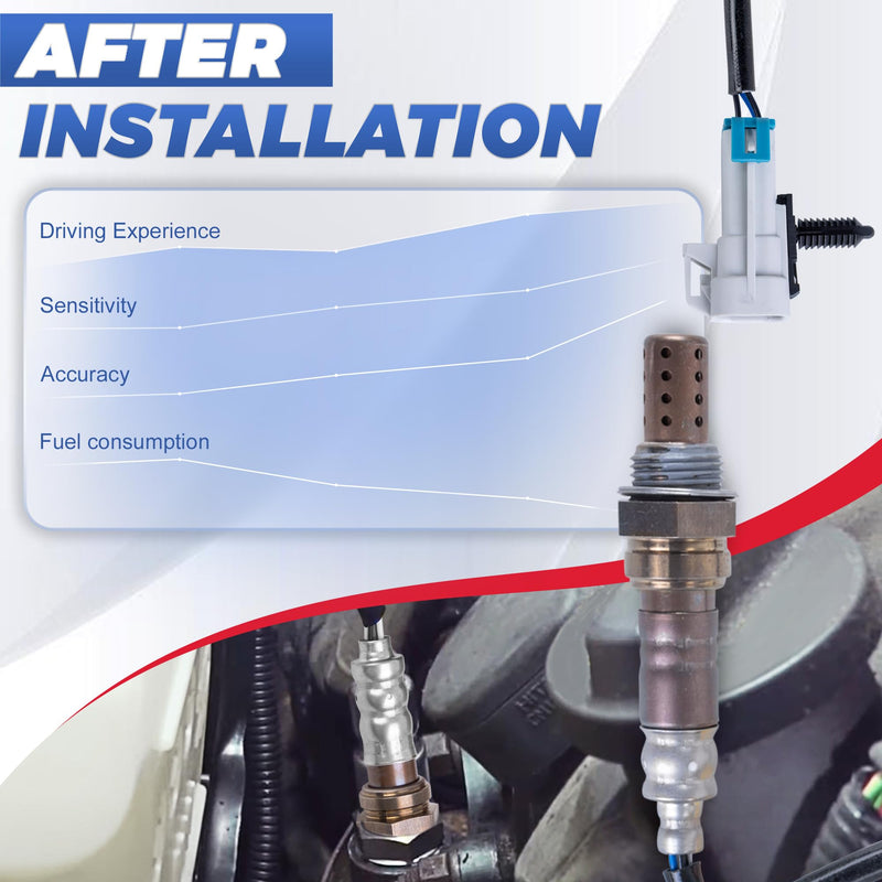 [Australia - AusPower] - SG1857 234-4668 Oxygen Sensor Upstream or Downstream Compatible with 2003 2004 2005 GMC Sierra 1500 Yukon 5.3L Chevrolet Silverado 1500 Tahoe 5.3L 4 PCS 