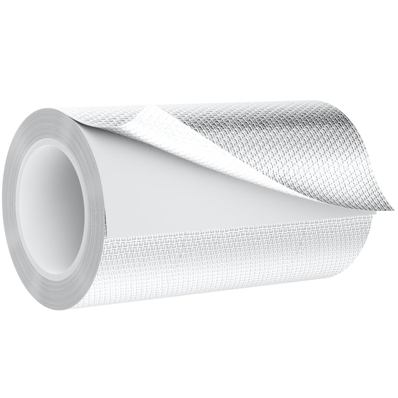 Fiberglass Aluminum Foil Tape 6 Inch x 66 Feet (5.9mil) – Heavy Duty HVAC Metal Tape,High Temp Waterproof Insulation Adhesive for Ductwork, Furnace, Dryer Vent, AC, Pipe Sealing & Repair silver
