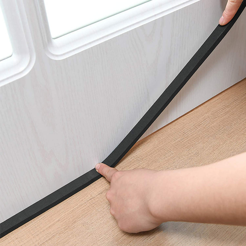 [Australia - AusPower] - Jucoan 49 Feet Weather Stripping Foam Insulation Tape, 1 Inch Wide x 1/2 Inch Thick Self Adhesive Foam Seal Tape, High Density Door Seal Strip Window 1 In x 1/2 In x 49 Ft 
