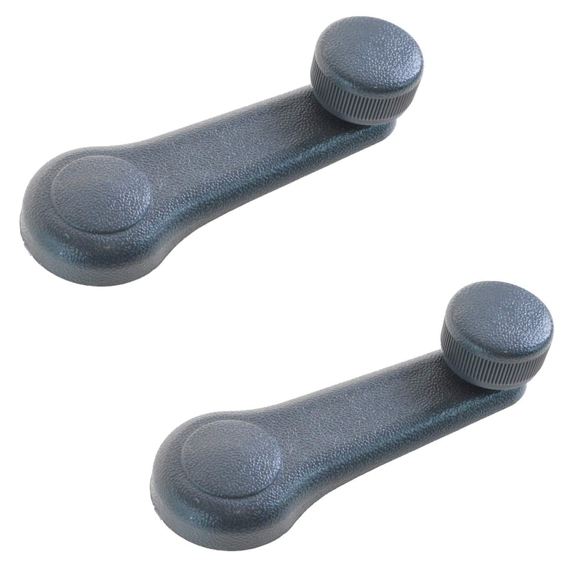 [Australia - AusPower] - TRQ Gray Window Crank Handle Left & Right Pair for 1995-2006 Hyundai Accent / 1996-2000 Hyundai Elantra / 1999-2001 Hyundai Sonata 