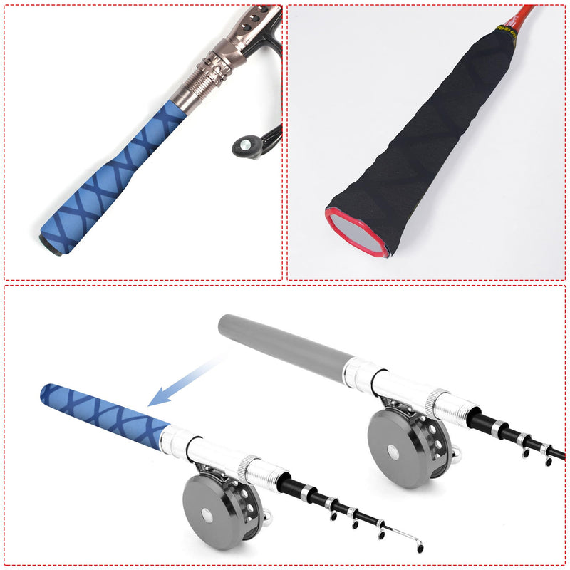 sourcing map 1 m Long Heat Shrink Tubing, 25 mm Diameter, 42 mm Flat Width, Shrink Ratio 1.8:1, Non-Slip Heat Shrink Tubing with Mesh Pattern, Heat Shrink Tube for Handles 40mm black