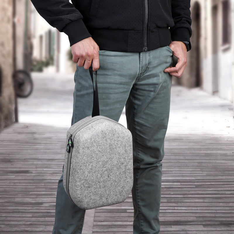 [Australia - AusPower] - Hard Carrying Case Compatible with Meta Oculus Quest 2/Quest 3/Vision Pro Original/Elite Version VR Gaming Headset and Touch Controllers Accessories, Suitable for Travel and Home Storage Medium 