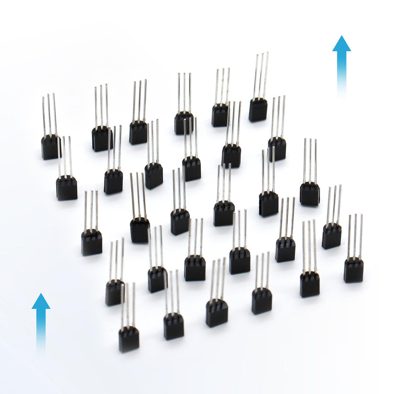 30 Values 600 Piece Transistor Set PNP NPN Transistors SS8050 SS8550 BC546 BC547 BC548 BC549 BC550 BC556 BC557 BC558 BC559 2N2222 2N2907 2 NN3904 2N3906 2N4401 2N5401 2N5551 BC327 BC337 S8050 S8
