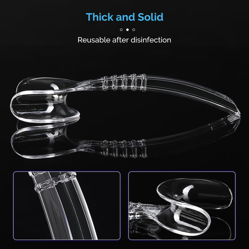 [Australia - AusPower] - JMU Dental Buccal Cheek Retractor Mouth Opener Small, T-Shape Autoclavable Intraoral Cheek Lip Retractor, Clear S 1 