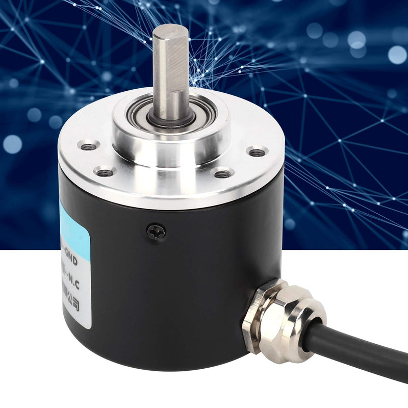 ABZ Three-Phase Encoder, Photoelectric Encoder, DC 5-24 V, 3000-6000 rpm, Full Wave Encoder for Car Engineering (500 Hz)