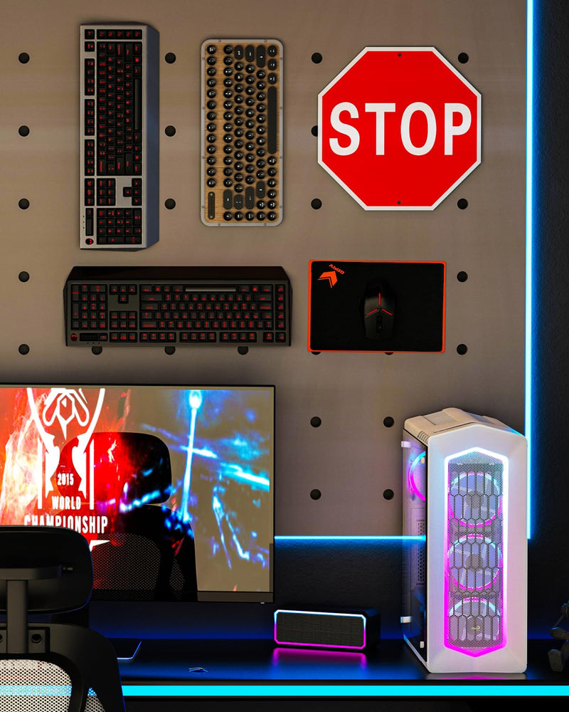 [Australia - AusPower] - Stop Signs, 12 x 12 Inches Rust-Free Aluminum, Street Slow Warning Reflective, Weather Resistant - Easy to Install 