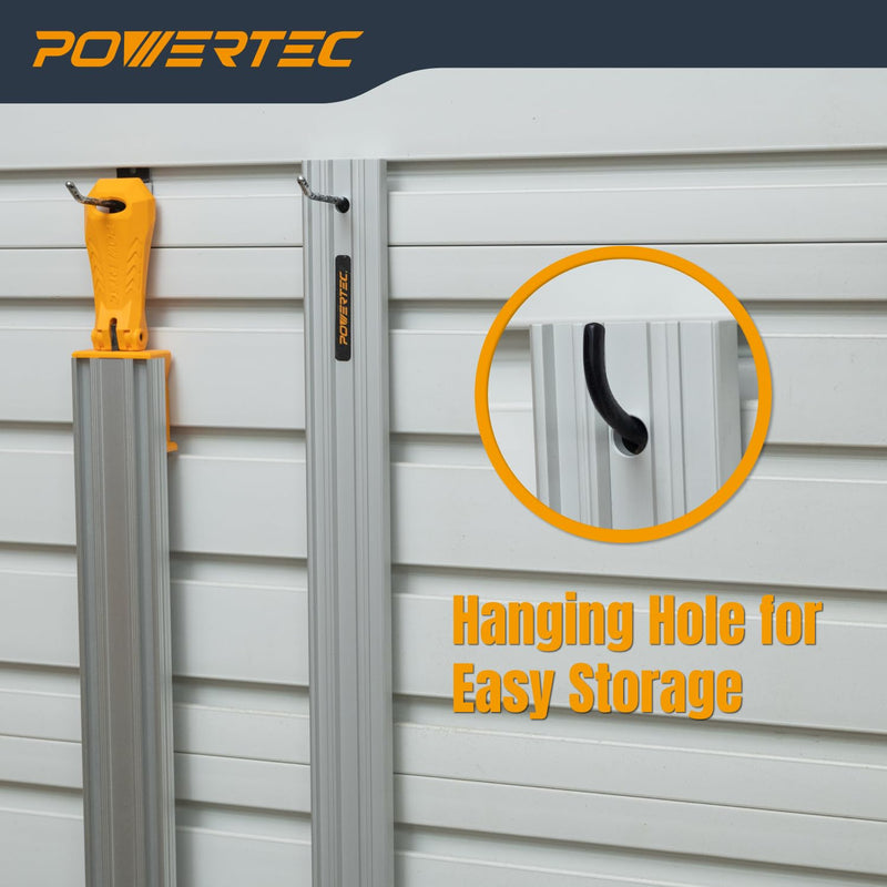 POWERTEC 24 Inch Aluminum Straight Edge – Precision Machinist Tool, .001" Tolerance, Solid One-Piece Construction – for Woodworking, Automotive, Machine Setup, and Surface Flatness Checks (72330) 24 Inch Straight Edge