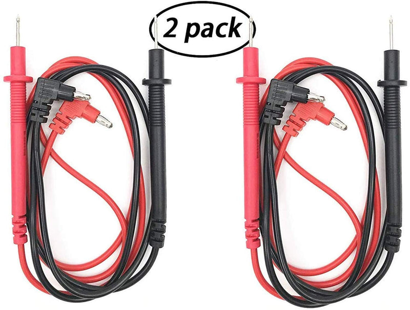 [Australia - AusPower] - XMHF Digital Multimeter Banana Plug Connector Electrical Test Lead Probe Cable 1000V 90cm Long 2Pairs 