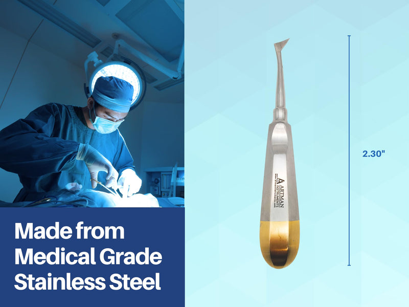 [Australia - AusPower] - Cryer Dental Molar Root Extraction Elevator Left and Right Surgical Root Extraction 