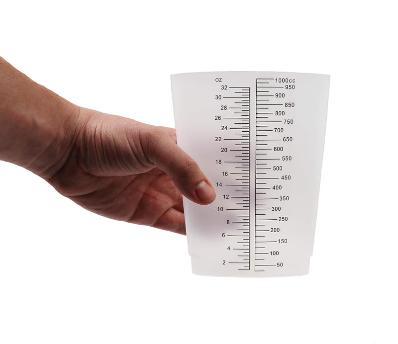 Graduated Triangular Polypropylene Laboratory Container 32 ounce/1000 ...