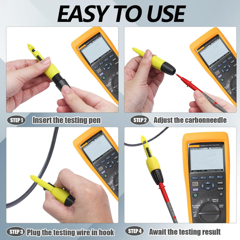 [Australia - AusPower] - 2PCS 2MM Wire Piercing Probe,Insulation Clip Tool Multimeter Voltage,Testing Tool for Voltage Voltmeter Thermometer Red,Black 