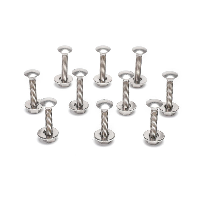 [Australia - AusPower] - (10 Sets) 1/4-20 x 1-1/2" Carriage Bolts and Nuts Kit, Round Head Square Neck Screws, Stainless Steel 18-8 (304) 1/4-20 x 1-1/2(10 SETS) 