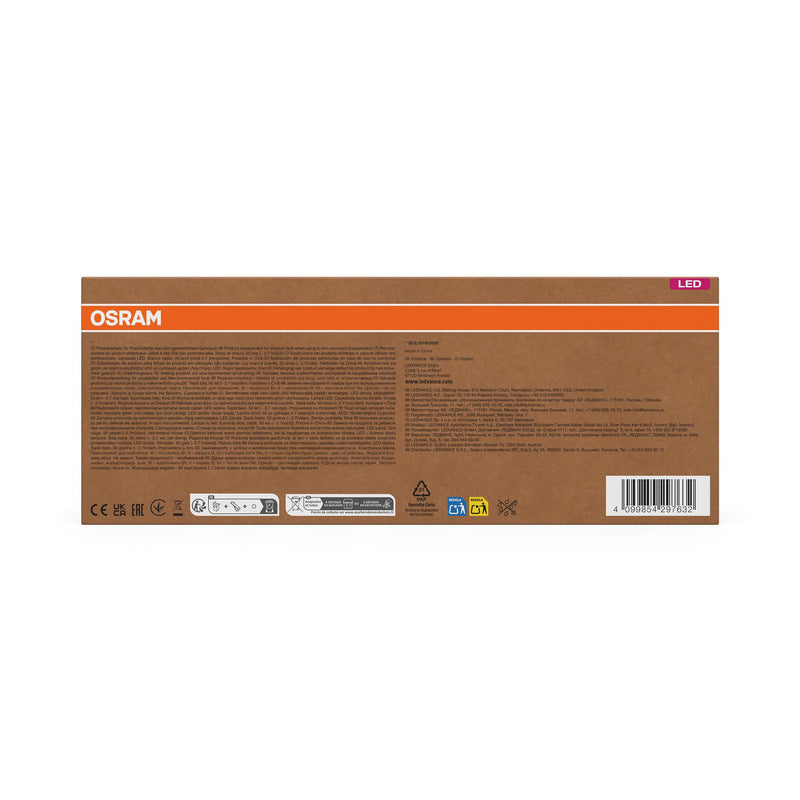 Osram Highly Efficient LED Bulbs with Energy Efficiency Class A, Value Pack of 5 Bulbs, Replaces Conventional 60 W Bulbs, Warm White (2700 K), E27, Matte Glass Matt 5-Pack 60W Replacement Bulb