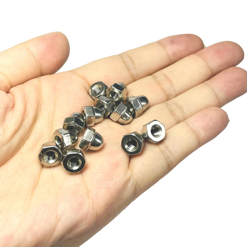 [Australia - AusPower] - 52pcs 10-32 Acorn Cap Nuts,10-32 Cap Nuts,Acorn Hex Cap Dome Head Nuts,Dome Nuts,304 Stainless Steel Acorn Nuts,Hardware Nuts,18-8,Bright Finish with Open End Wrench #10-32 