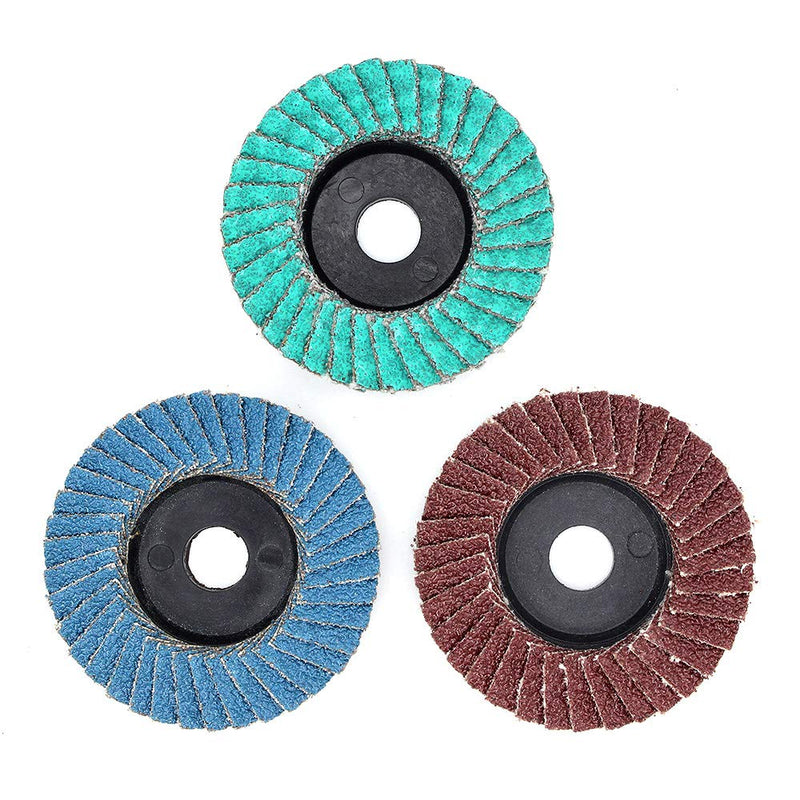 [Australia - AusPower] - Yuhtech 21 pieces 50 mm 2 inch serrated discs, 80 grit sanding discs, grinding discs, grinding discs 