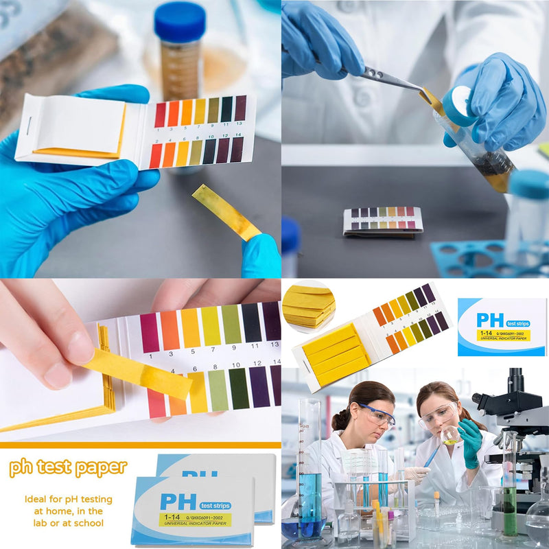 [Australia - AusPower] - iwontalersy Pack of 320 Litmus Paper, PH Test Strips, Indicator Paper for Saliva, Measuring Range 1-14, Ideal for Testing Many Everyday Substances 