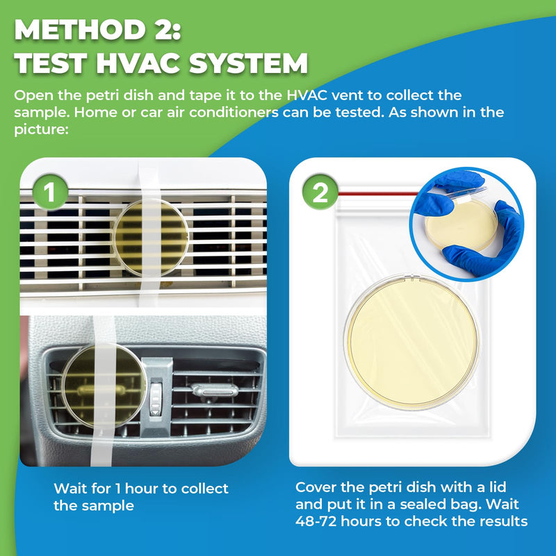 [Australia - AusPower] - Mold Test Kit for Home - 6 PCS DIY Mold Detector with Detailed Identification Guide, Perfect for Air Quality Tester & Black Mold Testing Kit in HVAC Systems & Home Surfaces 