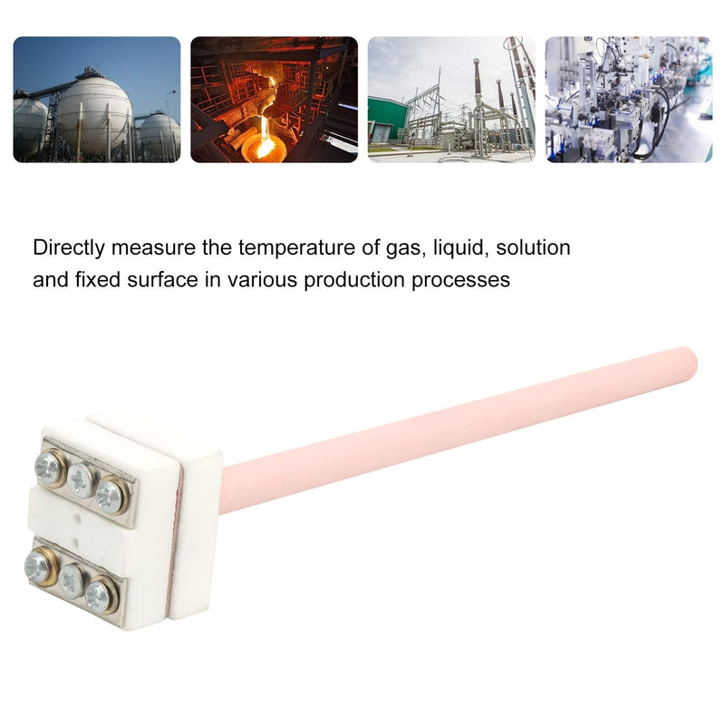 [Australia - AusPower] - Hilitand WRP‑100 Thermocouple Temperature Probe Sensor, S‑Type Platinum Rhodium Thermocouple Heat Temperature Measuring Line Sensor Probe (150mm) 