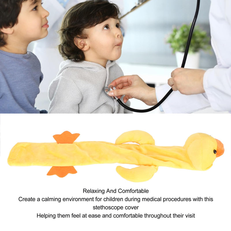 [Australia - AusPower] - Luqeeg Animal Shape Plush Stethoscope Cover, Easy to Use, Eye Catching Design, for Nurses and Doctors, Suitable for Any Size Stethoscope (Duck) 