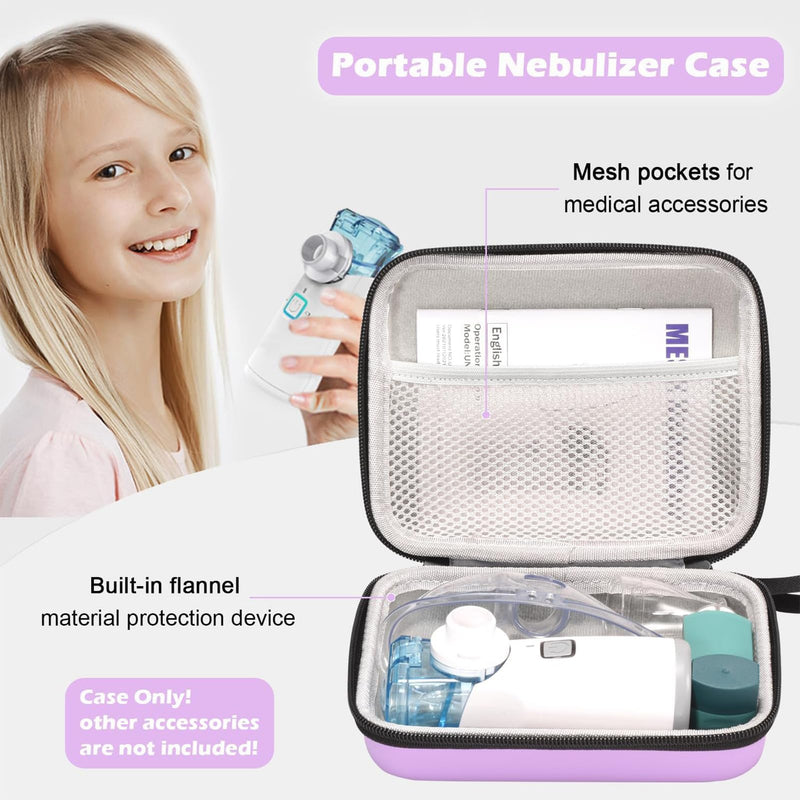 Fukumi Carrying Case for Portable Nebulizer, Travel Medical Bag, Hard Emergency Medical Bag for Inhaler Spacer for Kids and Adults, Masks, Asthma Accessories Case