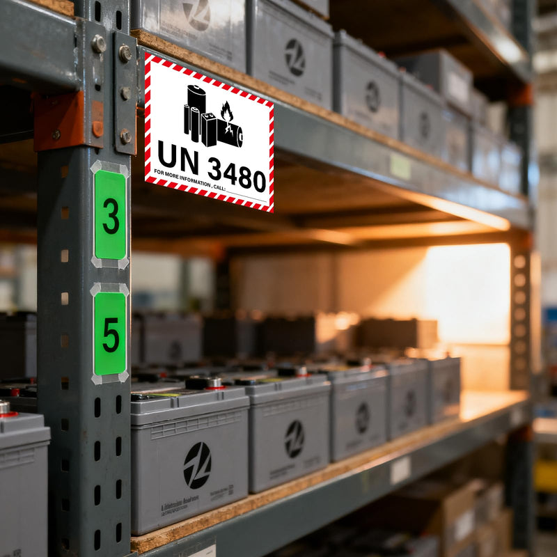 4.25×3.25 Inches UN3480 Caution Lithium Battery Labels 600 PCS Lithium Ion Battery Transport Safety Stickers