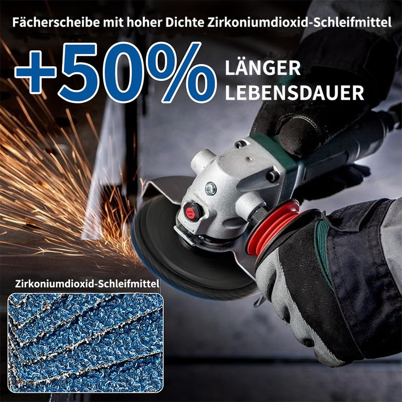 [Australia - AusPower] - SIFANG Serrated Disc 76 Metal Grain 60 Flex Sanding Discs, Pack of 10 Mini Flex Discs 76 mm Angle Grinder Accessories for Metal Wood Steel Quick and Precise Cutting 