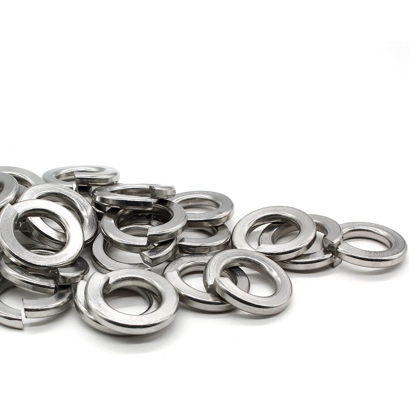 [Australia - AusPower] - 100 PCS Split Lock Washers 1/2 Inch Spring Washer 304 Stainless Steel Washer 