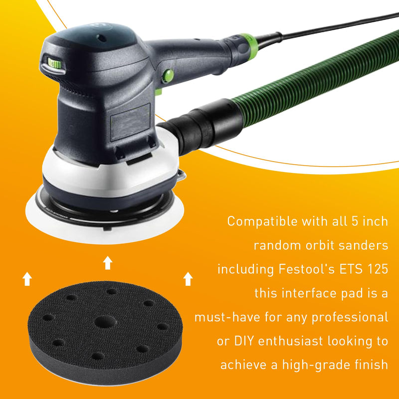 [Australia - AusPower] - 492271 5 Inch Sanding StickFix Interface Pad for Festool Sander, 5-inch Abrasive Net Sander Pad - 2 Pack 2 pcs 