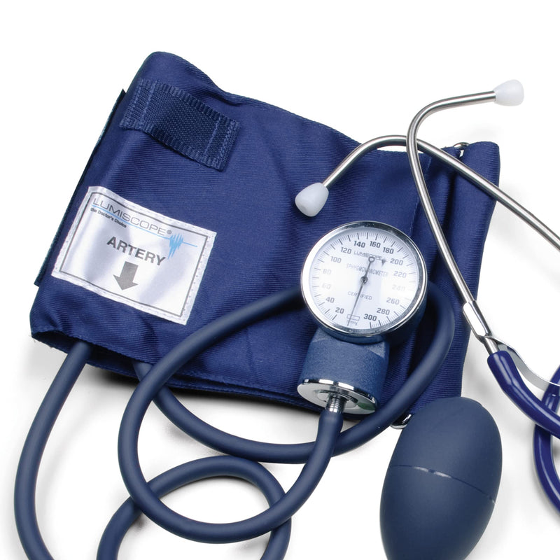 [Australia - AusPower] - Graham-Field 100-019LA Lumiscope Blood Pressure Kit with Aneroid Sphygmomanometer and Stethoscope, Large Adult Cuff 