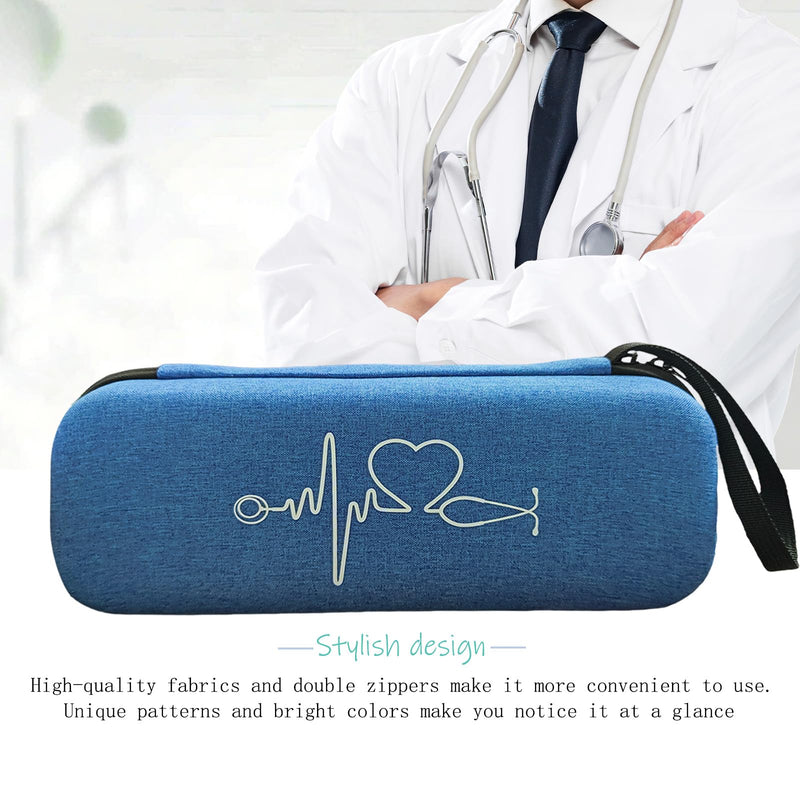 [Australia - AusPower] - Stethoscope Storage Case for 3M Littmann Classic Diagnostic Stethoscope. Compatible with Littmann Cardiology Stethoscopes, The Perfect Accessory for Medical Students and Nurses(Blue) Blue 