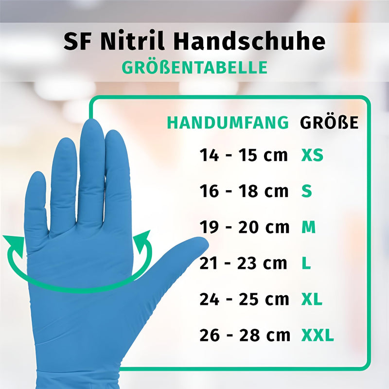 Nitrile Gloves Box of 200 Disposable Examination Gloves (S, Nitrile Blue), Powder-Free, Non-Sterile, Latex-Free, Blue Sma | Puderfreie Einmalhandschuhe für Tattoo, Werkstatt, Küche, Reinigung und Haushalt; vielseitig für Gewerbe und Alltag