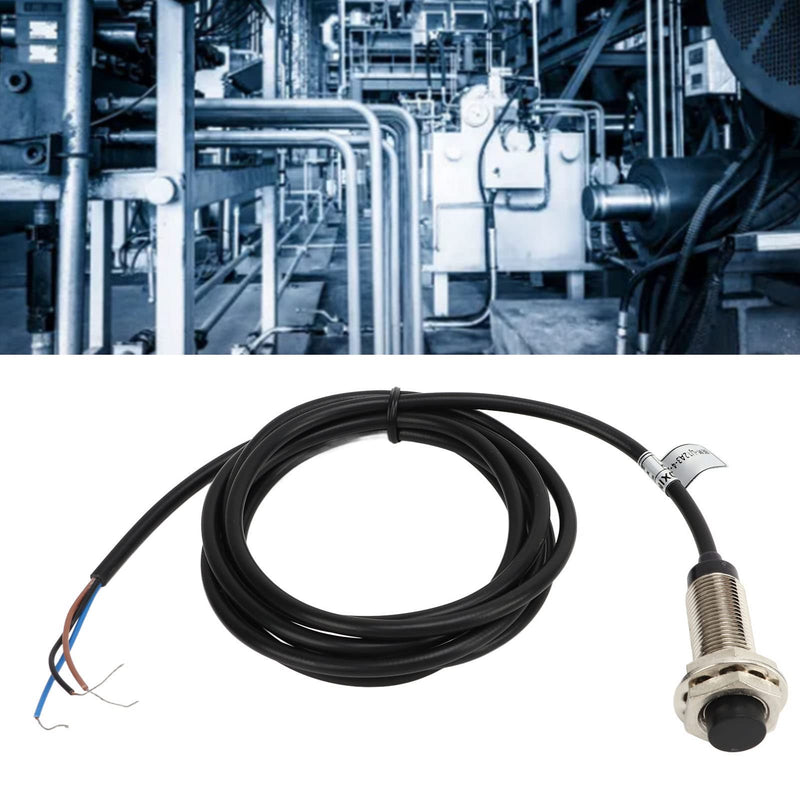 [Australia - AusPower] - Inductive Proximity Switch, IP67 6?36VDC 200mA Copper Alloy Shell NPN 3 Wire Proximity Sensor 12mm Probe Normally Closed for CNC Machine Tool 