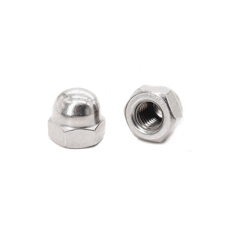 [Australia - AusPower] - SAE 1/2-13 Acorn Nuts, 10 Pieces, 304 Stainless Steel, Plain Finish SAE 
