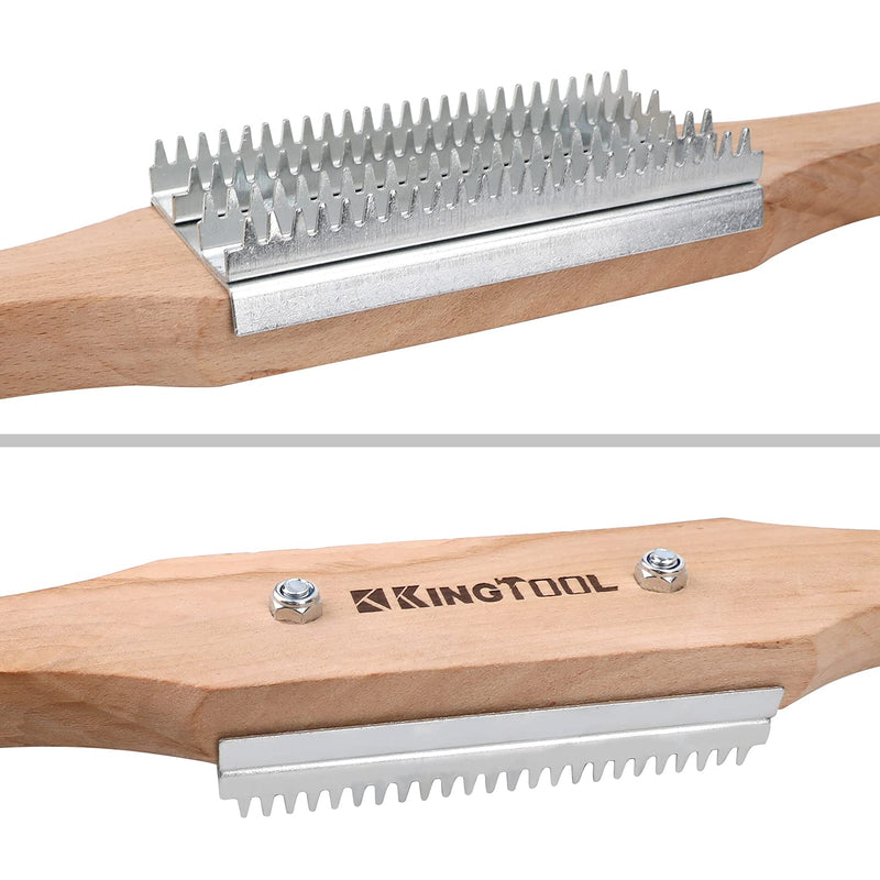 [Australia - AusPower] - KingTool 15" Buffing Wheel Rake for Compound Cleaning with Buff Rake Metal Plate Replacement KingTool 15" Buffing Wheel Rake 