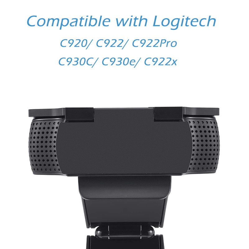 [Australia - AusPower] - Webcam Cover for Logitech C920/ C920x/ C922x/ C930e/ C922/ C920 HD Pro Stream Webcam, Camera Cover to Protect Lens and Security, Black 