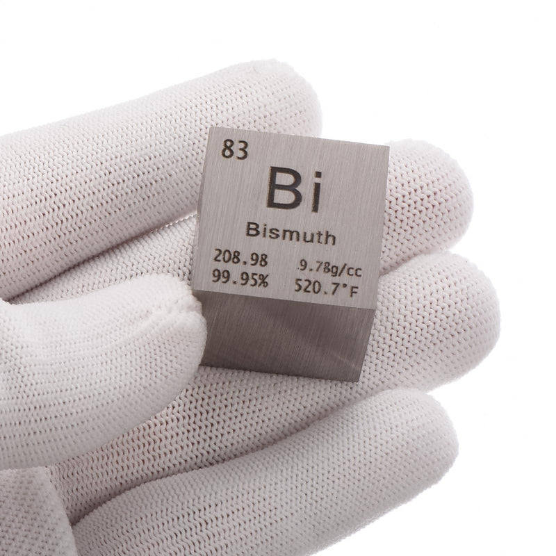 [Australia - AusPower] - PATIKIL 1 Inch Bismuth Cube Metal Element High Density Block Pure Periodic Magnesium Block for Element Collections Teacher Lab Scientific Experiment, 25.4 mm 