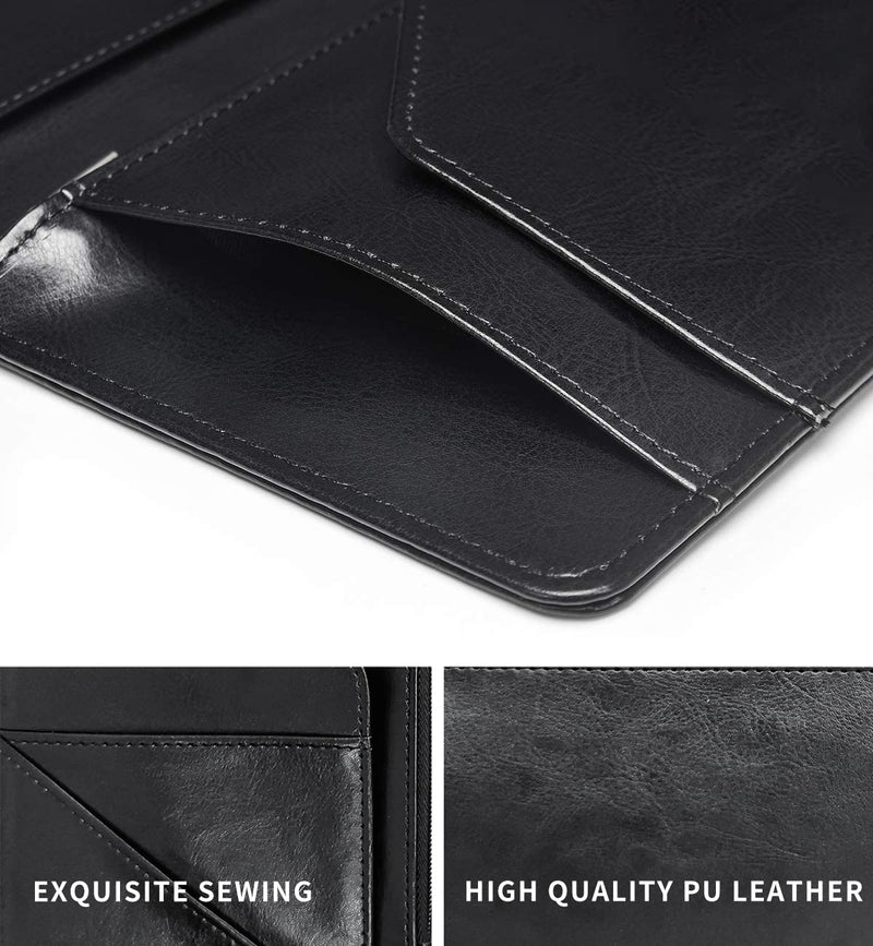 [Australia - AusPower] - Server Book for Waitress, Leather Waiter Book Server Wallet with Hidden Zipper Pocket Pen Holder Cute Waitress Book&Waitstaff Organizer with Money Pocket Fit Server Apron,Colorful Skull Rose Flower AUOX2-CDB-01-A214 5" x 8" Server Books 