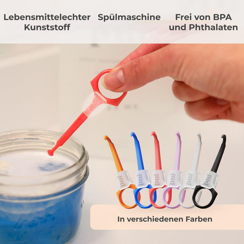 PUL 2-in-1 Clear Aligner Chew Tool and Removal Tool - Blue | Combination of Chewing Tool and Remover | Hygienic, Reusable, BPA-Free Dental Accessories for Invisalign 4 Pack