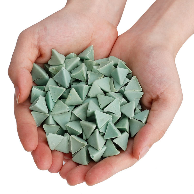 Rock Tumbling Media, Resin Abrasive Tumbler Media Polishing Beads for Rock Tumbler Vibration Machine