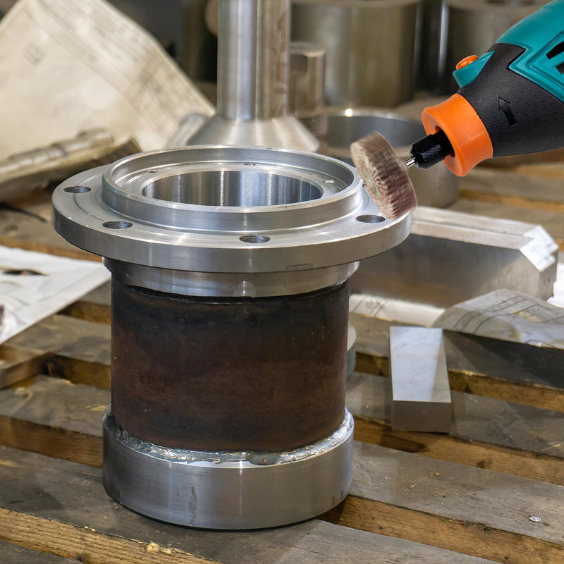 [Australia - AusPower] - Rocaris 10 Pack Flap Wheel, 120 Grit for Rotary Tools?1/8 inch Shank (32X10X3) 