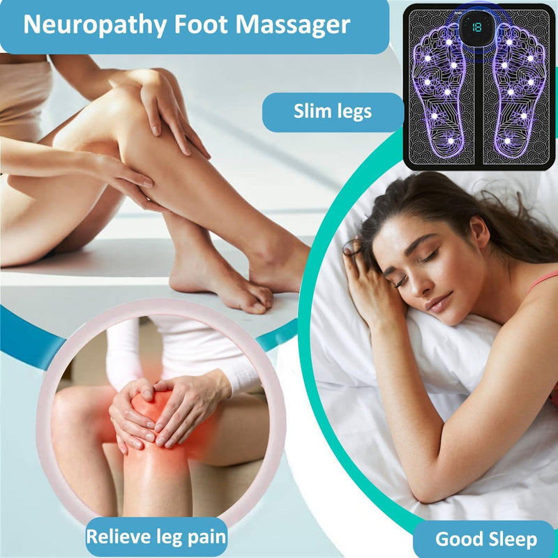 [Australia - AusPower] - EMS Foot Stimulator, Stimulator, Nerve, Transcutaneous, Over-The-Counter, Transcutaneous Electrical Nerve Stimulator for Pain Relief 