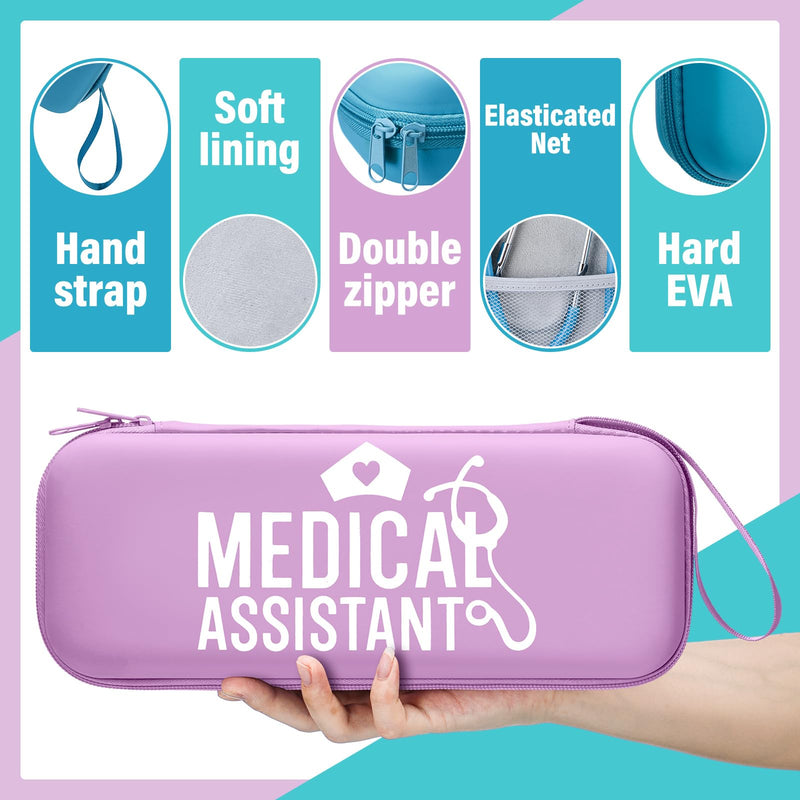 [Australia - AusPower] - Aliceset 3 Pcs Stethoscope Case Christmas Medical Assistant Gift Nursing School Essentials Stethoscope Bag with Mesh Pockets for Nurse Gift Hard Organizer Portable Travel Storage for Vet Medical Nurse 